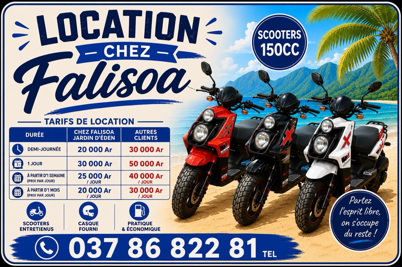 Location scooter Chez Falisoa